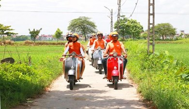 Vespa Tour Hanoi rural countryside - Half Day